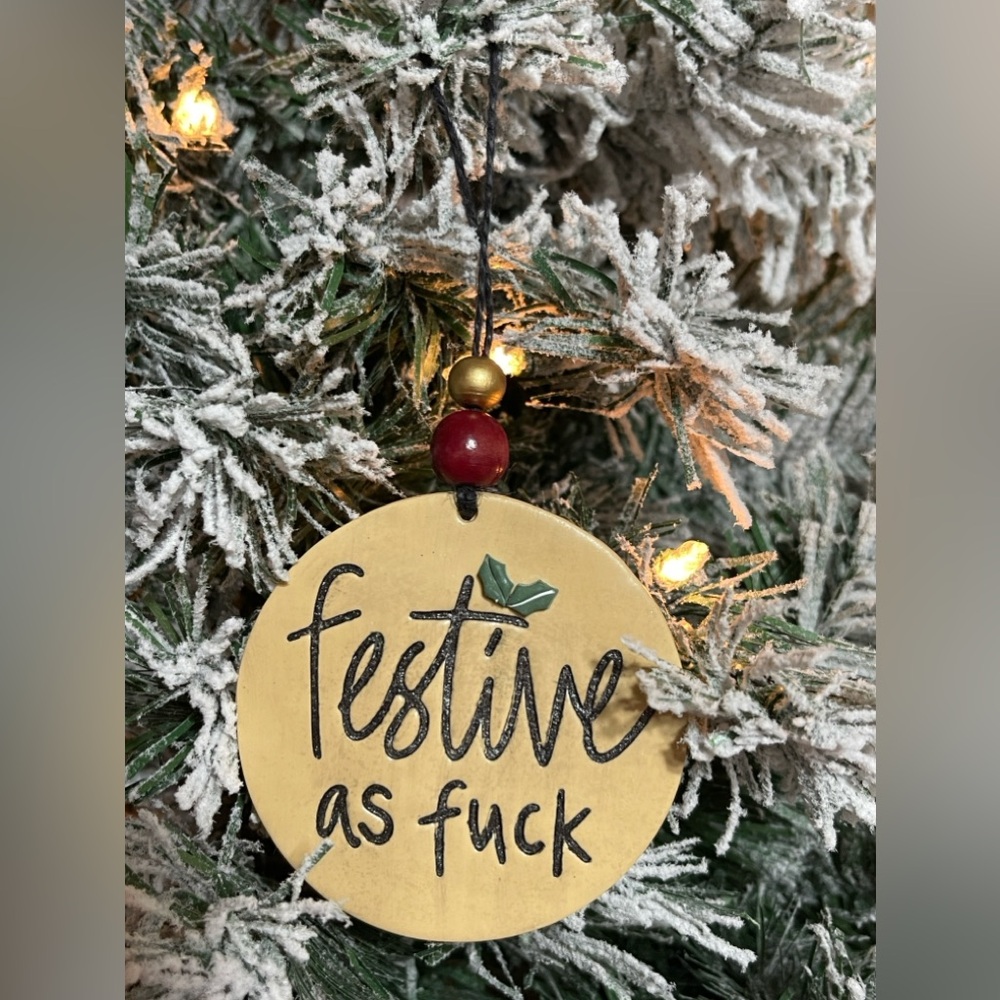 Festive as F#%* Christmas Ornament & Gift Box